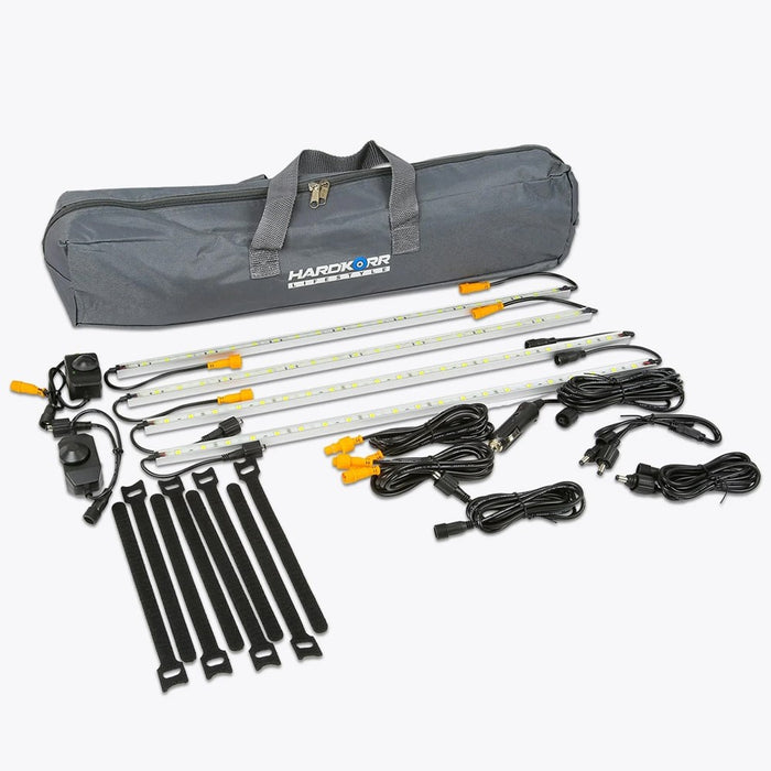 HARDKORR Lifestyle 4-Bar Orange & White LED Camp Light Kit