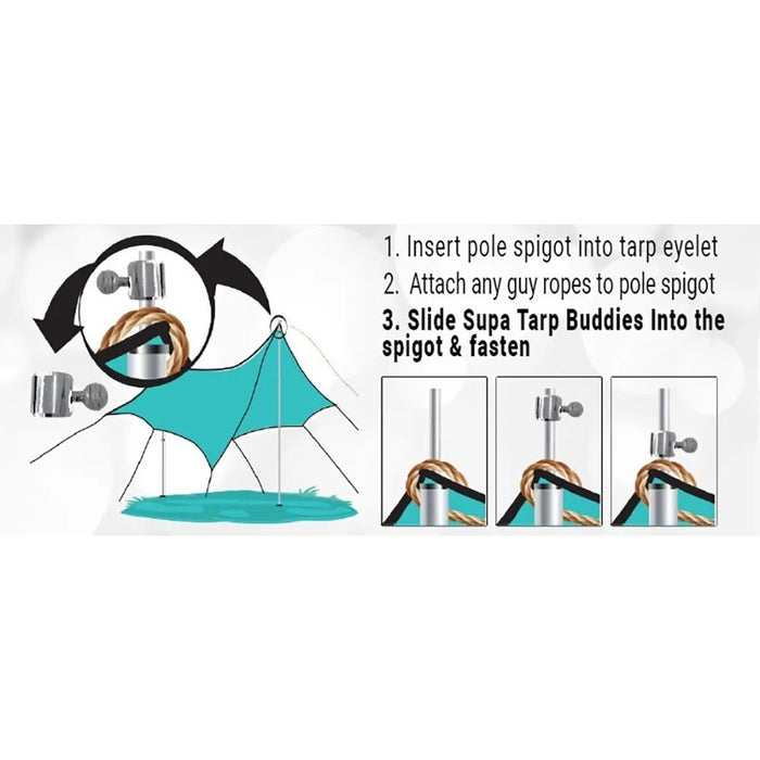 SUPA PEG Tarp Buddies 4pk