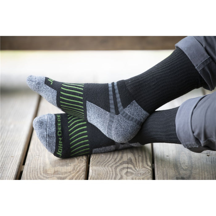 JOHN DEERE Crew Work Sock 5pk