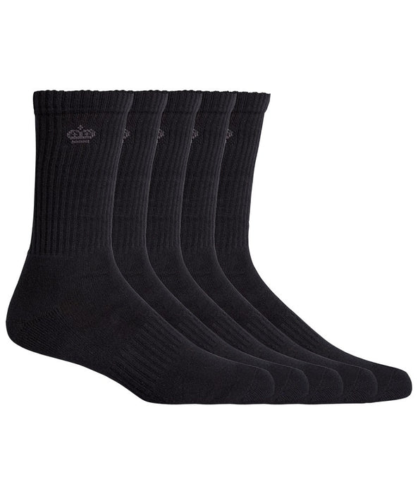 KING GEE Mens Cotton Crew Work Socks - 5 Pack