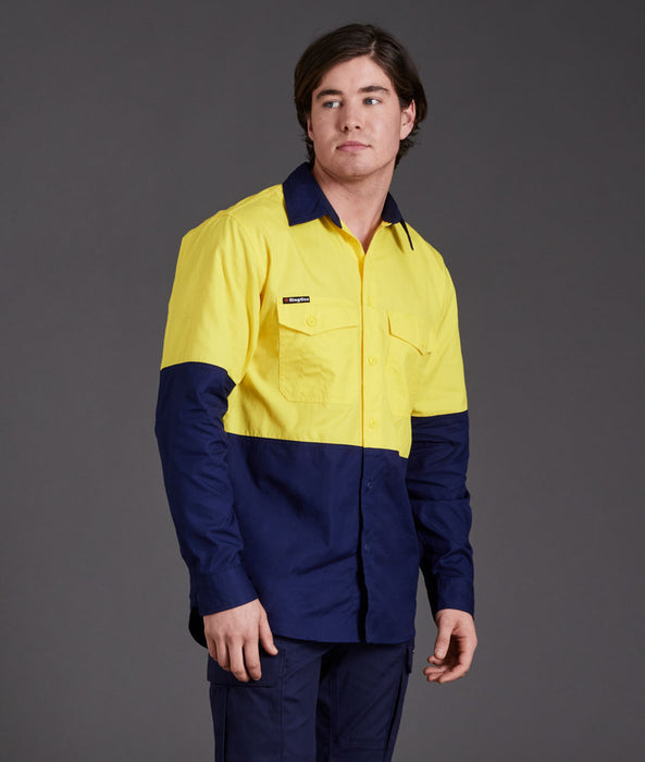 KING GEE Workcool 2 Spliced Long Sleeve Shirt