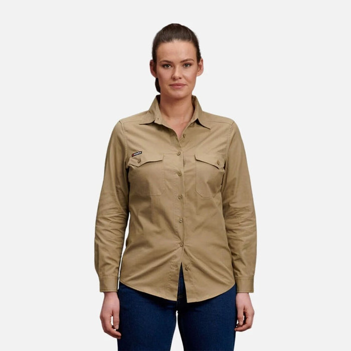 KING GEE Women's Workcool 2 Lightweight Long Sleeve Shirt