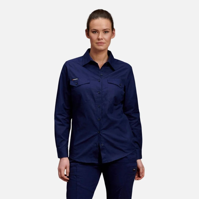 KING GEE Women's Workcool 2 Lightweight Long Sleeve Shirt