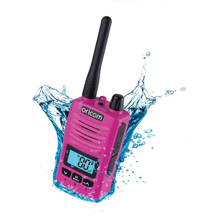 ORICOM DTX600 Waterproof IP67 5 Watt Handheld UHF CB Radio - Pink