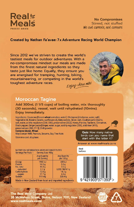 REAL MEALS Moroccan Tagine 100g