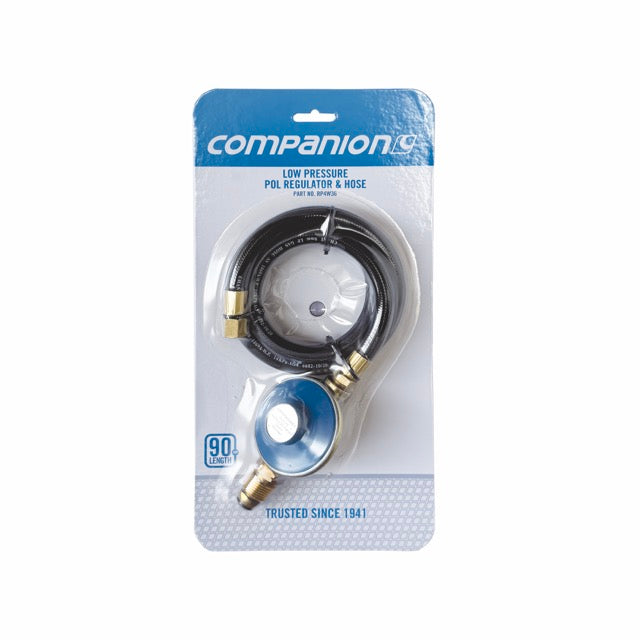 COMPANION Gas Hose POL Regulator to 1/4" BSP 900mm