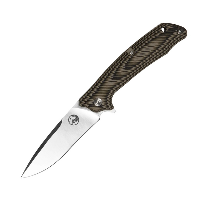 TASSIE TIGER KNIVES Folding Pocket Knife - Green & Tan