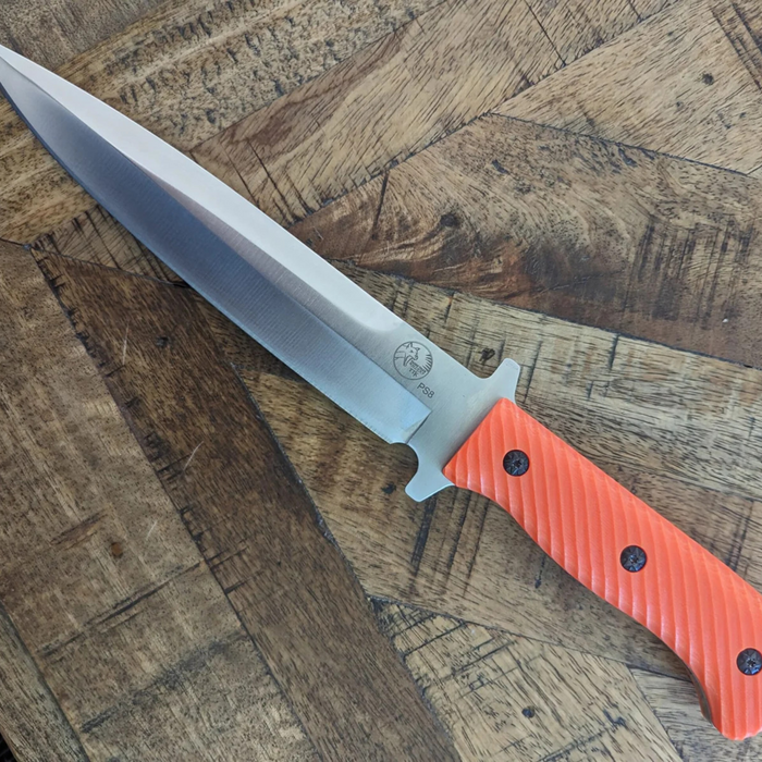 TASSIE TIGER KNIVES Pig Sticker Orange Handle