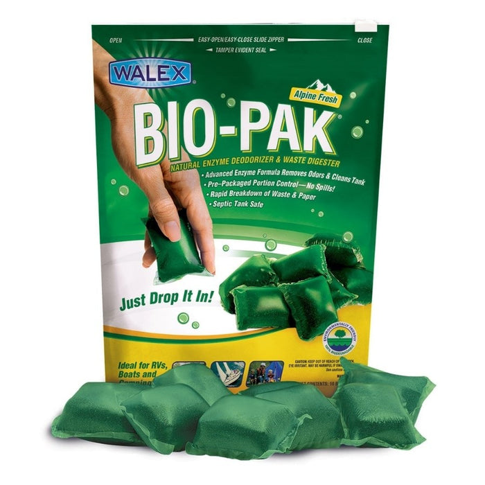 WALEX Bio-Pak Toilet Holding Tank Deodorizer Sachets 15 Pack