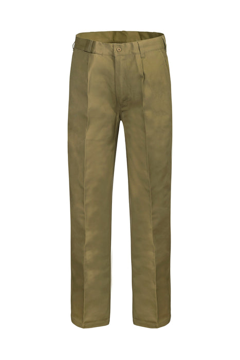 WORKCRAFT Single Pleat Cotton Pant