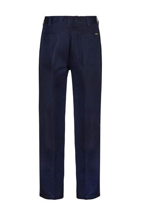 WORKCRAFT Single Pleat Cotton Pant