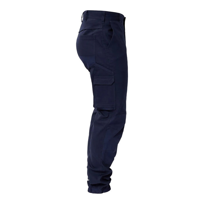 WORKCRAFT Stretch Cargo Pants with Elesticised Cuffed Hem