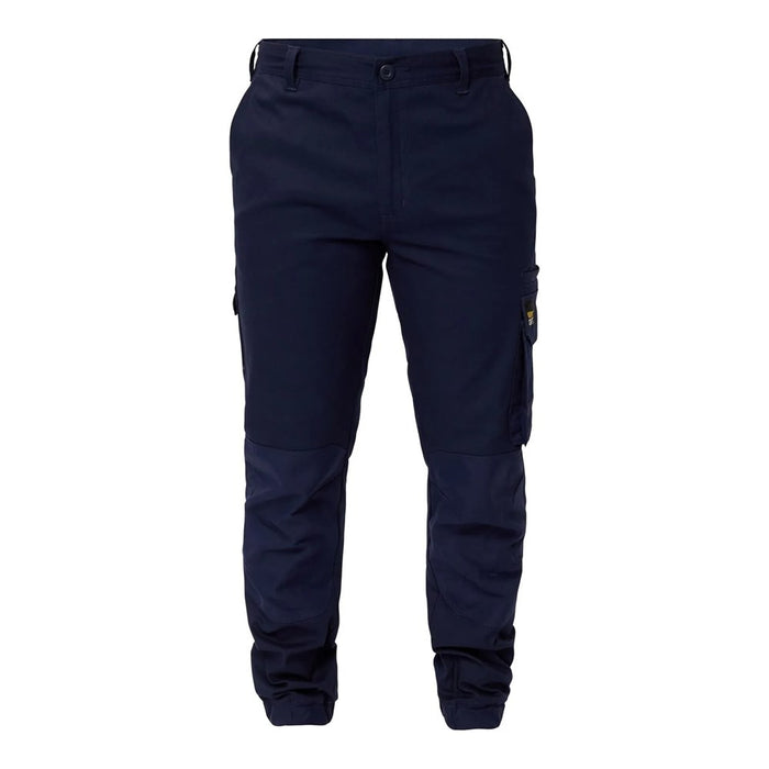 WORKCRAFT Stretch Cargo Pants with Elesticised Cuffed Hem