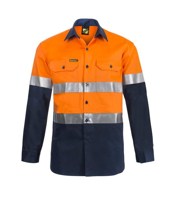 WORKCRAFT Lightweight Cotton Shirt with CSR Tape