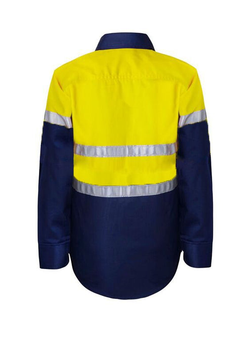 WORKCRAFT Kids HiVis Taped LS Shirt
