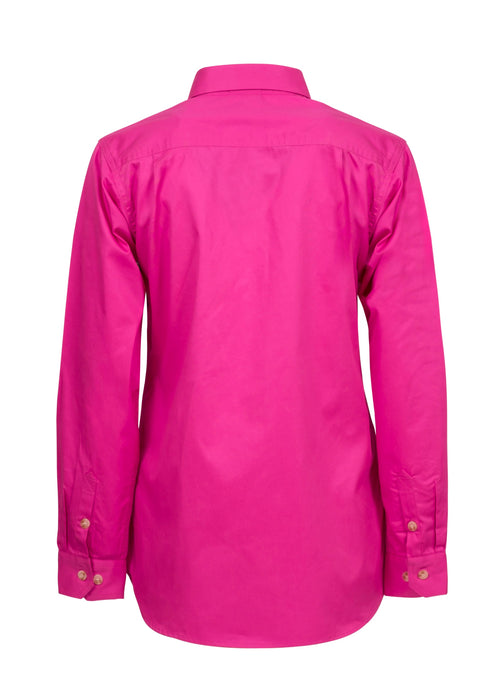 WORKCRAFT Ladies Closed Front Long Sleeve Shirt