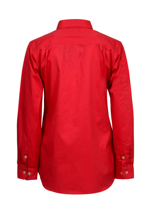 WORKCRAFT Ladies Closed Front Long Sleeve Shirt