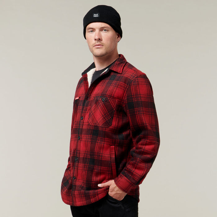 HARD YAKKA Legends Sherpa with Free Beanie - Camper Red