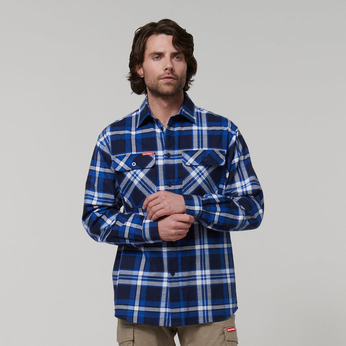 HARD YAKKA Long Sleeve Check Flannel Shirt