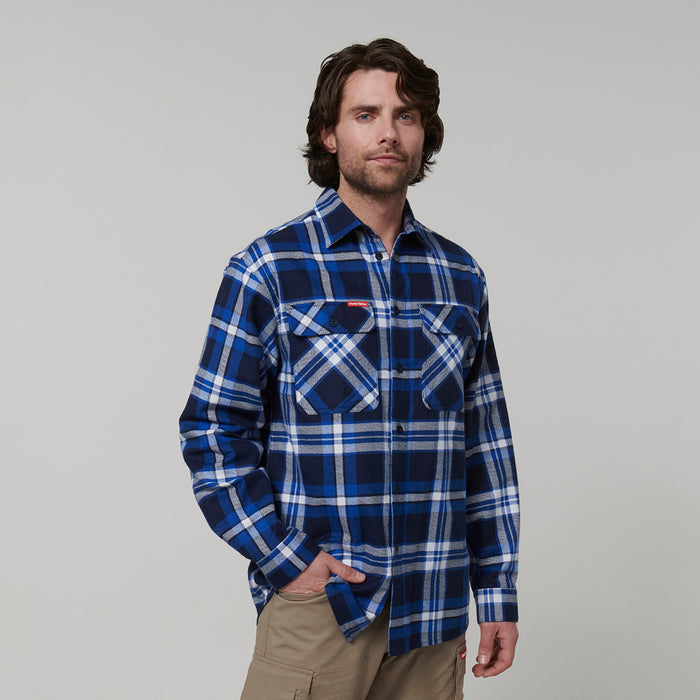 HARD YAKKA Long Sleeve Check Flannel Shirt