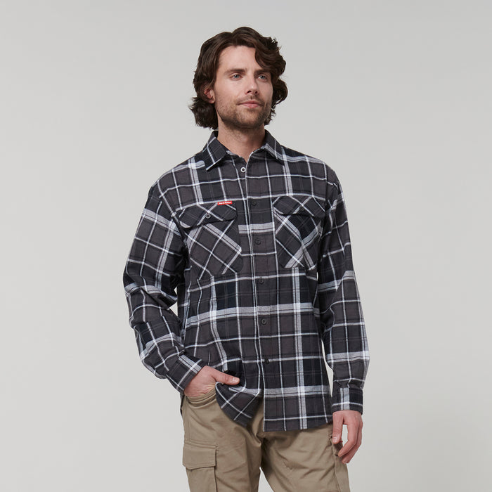 HARD YAKKA Long Sleeve Check Flannel Shirt