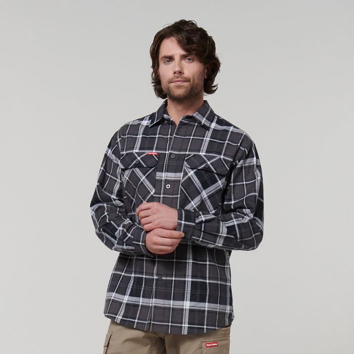 HARD YAKKA Long Sleeve Check Flannel Shirt