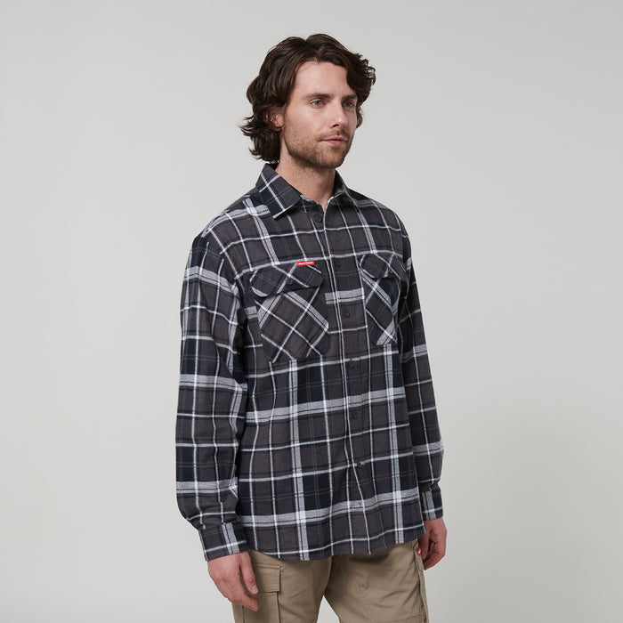 HARD YAKKA Long Sleeve Check Flannel Shirt