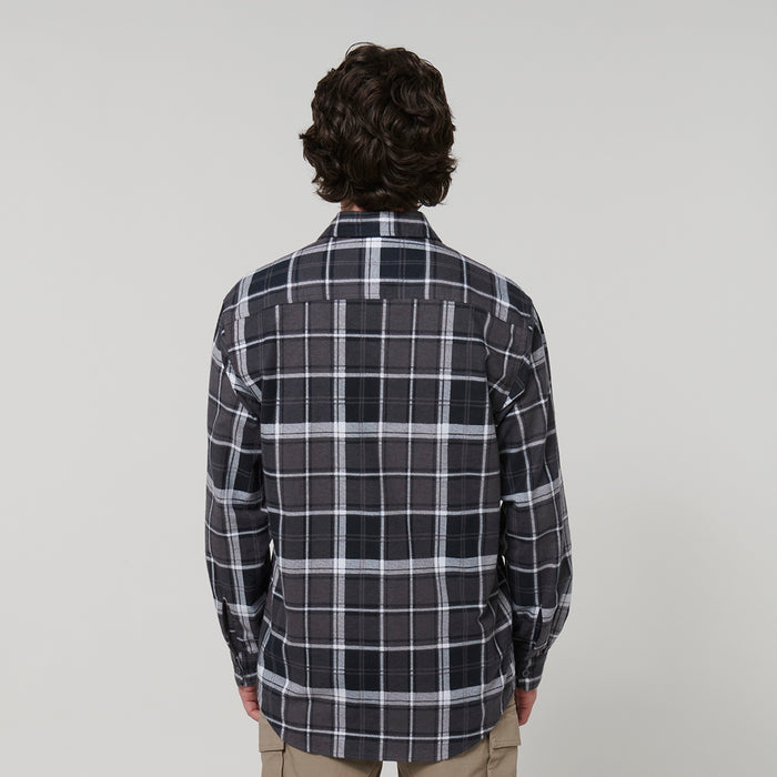 HARD YAKKA Long Sleeve Check Flannel Shirt