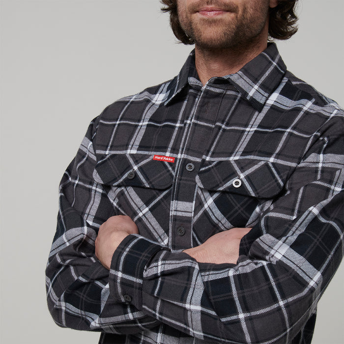 HARD YAKKA Long Sleeve Check Flannel Shirt
