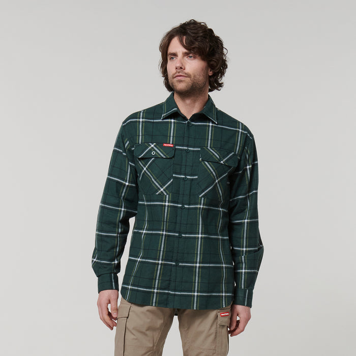 HARD YAKKA Long Sleeve Check Flannel Shirt