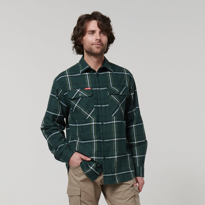 HARD YAKKA Long Sleeve Check Flannel Shirt