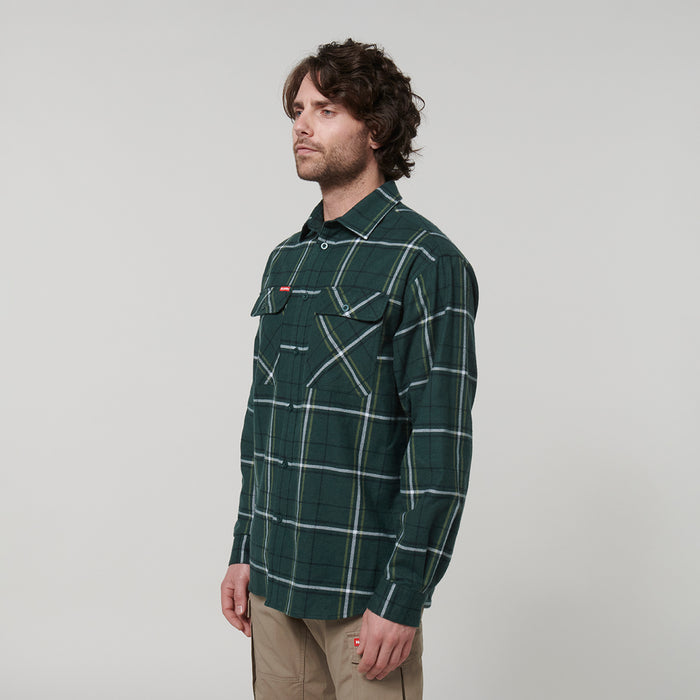 HARD YAKKA Long Sleeve Check Flannel Shirt