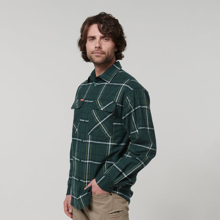 HARD YAKKA Long Sleeve Check Flannel Shirt