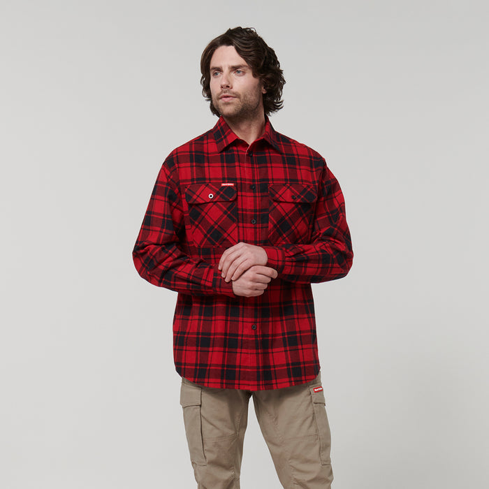 HARD YAKKA Long Sleeve Check Flannel Shirt