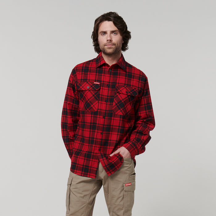 HARD YAKKA Long Sleeve Check Flannel Shirt