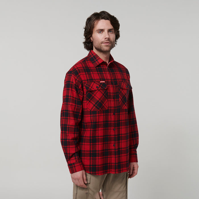 HARD YAKKA Long Sleeve Check Flannel Shirt
