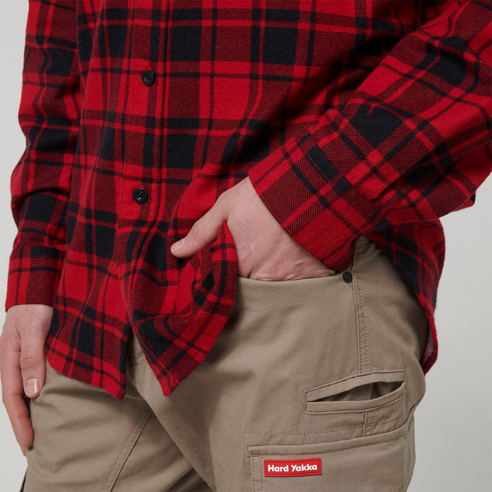 HARD YAKKA Long Sleeve Check Flannel Shirt