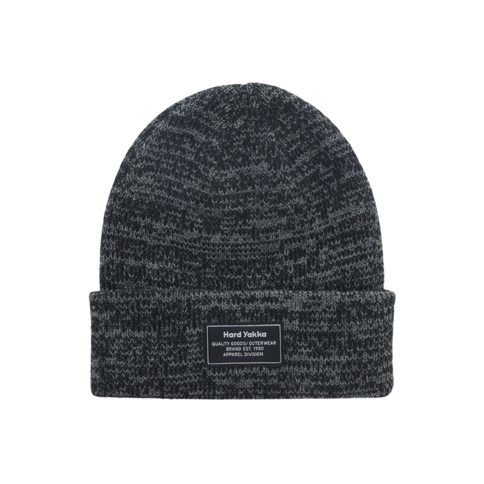 HARD YAKKA 2 Tone Twist Marle Beanie - Charcoal