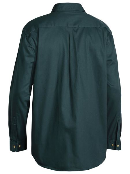 BISLEY BS6433 Drill Shirt L/Sleeve - BOTTLE GREEN