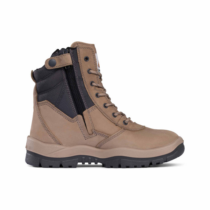 MONGREL 251 High Leg Zip Sided Safety Boot - Stone