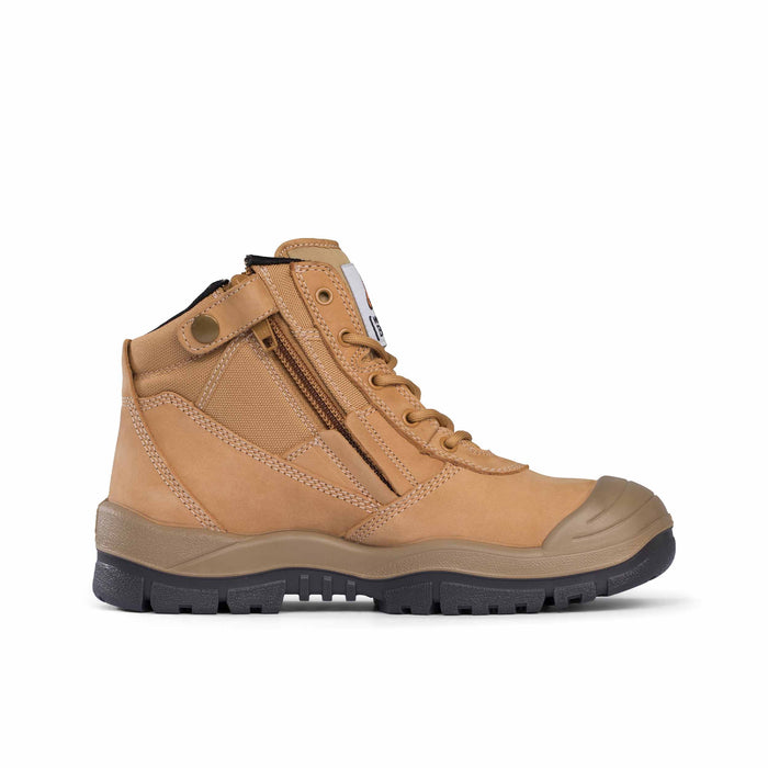 MONGREL 461 Zip Sided Scuff Cap Safety Boot - Wheat