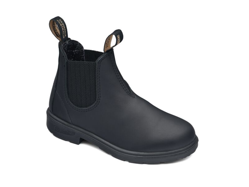 BLUNDSTONE 631 Black Full Grain Leather Kids Boot
