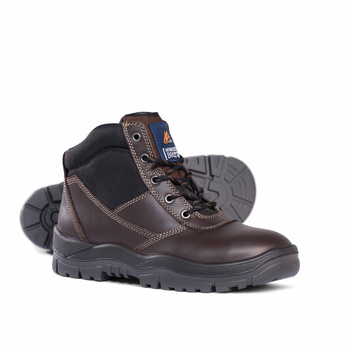 MONGREL 917 Lace Up Brown Non-Safety Boot