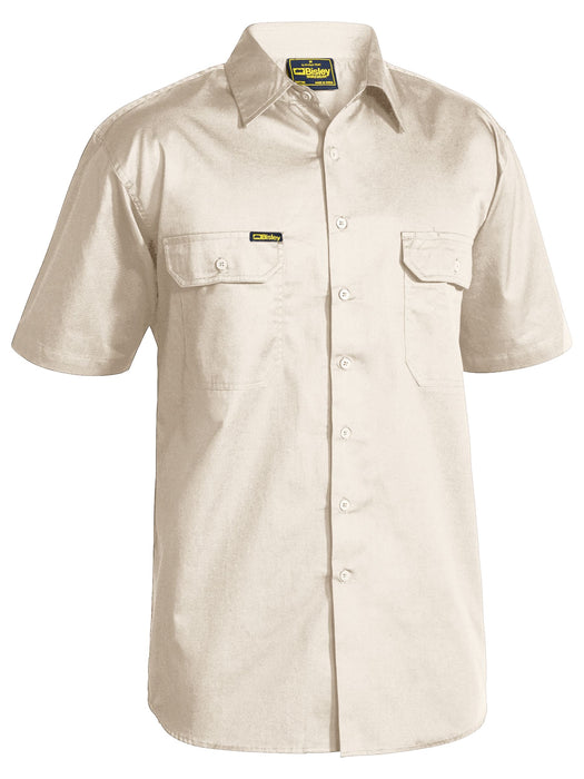 BISLEY BS1893 Cool Lightweight Drill Shirt S/Sleeve - SAND