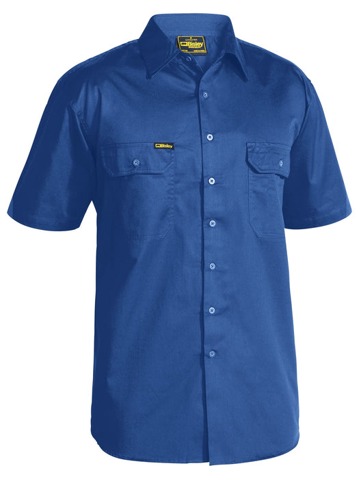 BISLEY BS1893 Cool Lightweight Drill Shirt S/Sleeve - ROYAL BLUE
