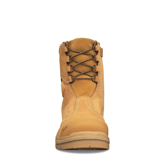 OLIVER AT's 55-385 200mm Hi-Leg Wheat Zip Sided Boot
