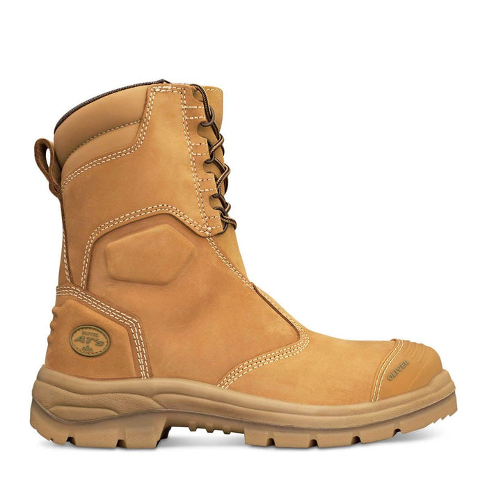 OLIVER AT's 55-385 200mm Hi-Leg Wheat Zip Sided Boot