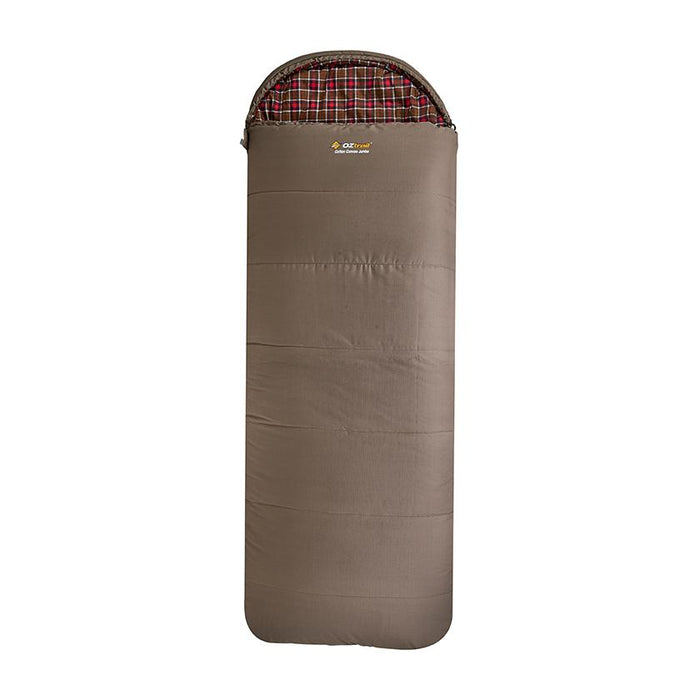 OZTRAIL Cotton Canvas Jumbo Hooded -7ºC Sleeping Bag
